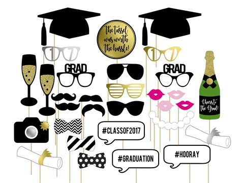Free Printable Graduation Photo Booth Props 2020